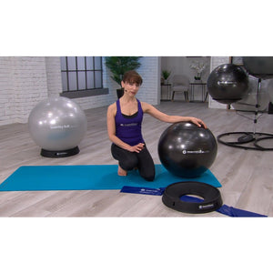 Merrithew Stability Ball with Base Bundle - Barbell Flex