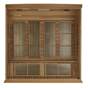 Golden Designs Maxxus Montilemar Edition 4 Person Near Zero EMF FAR Infrared Sauna - Barbell Flex