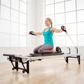 Buy Merrithew Onyx SPX Max Reformer w/ Vertical Stand & HPGB Bundle –  Pilates Reformers Plus