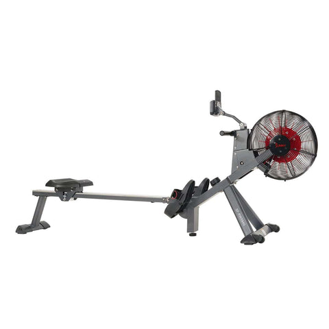 Image of Sunny Health & Fitness Magnetic Air Resistance Rowing Machine - Barbell Flex