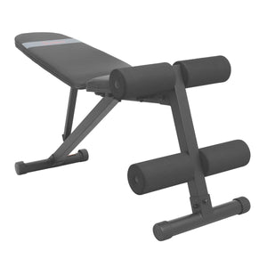 Sunny Health & Fitness Adjustable Incline / Decline Weight Bench - Barbell Flex