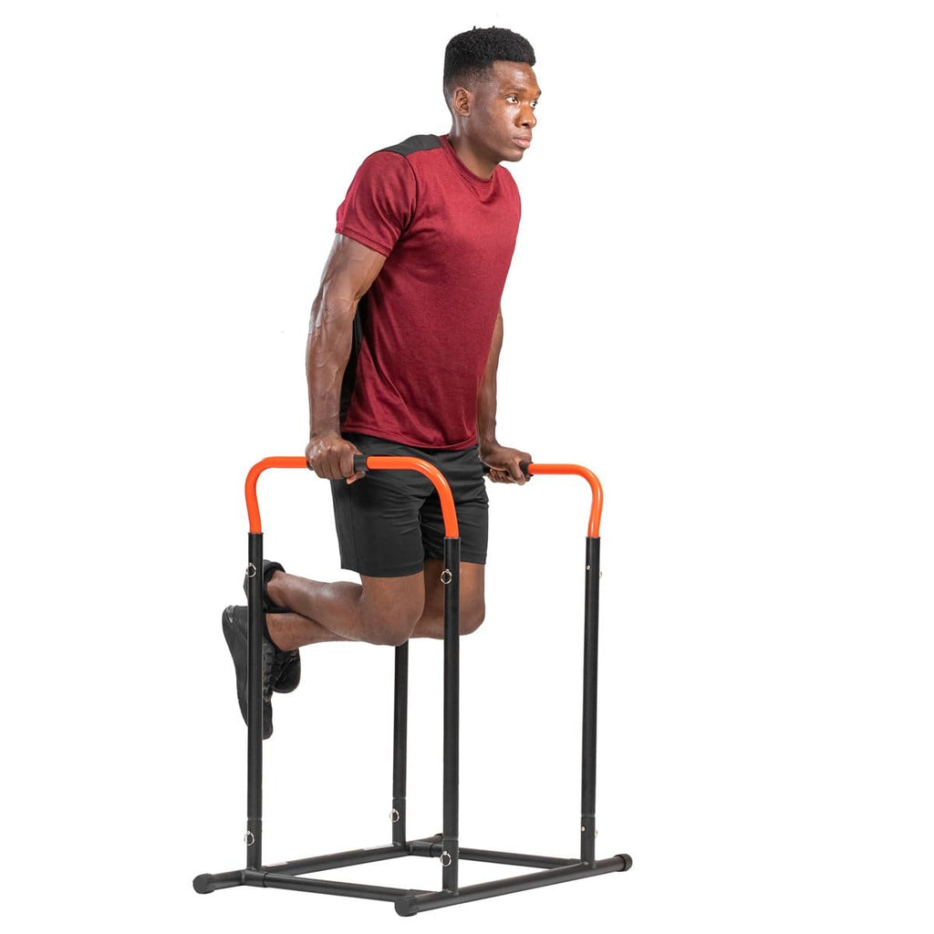 POWER GUIDANCE Dip Bar, Dip Stand Station for Full Body Strength Training,  Adjustable Height 30Inches - 38.6Inched, 3 Colors Available