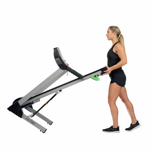 Sunny Health & Fitness Fitness Avenue Manual Incline Treadmill with Bluetooth Speakers - Barbell Flex